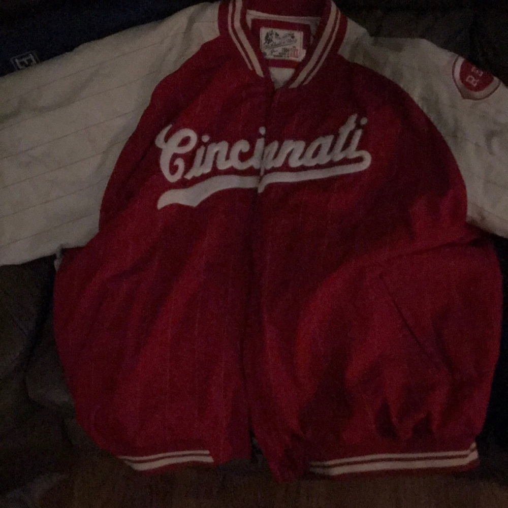 {RARE} Mitchell & Ness Cincinnati Reds Jacket